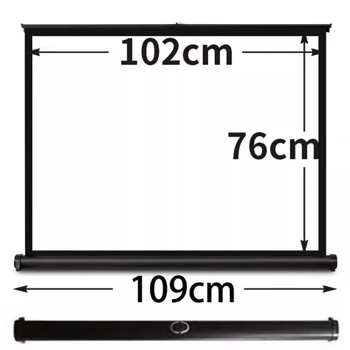 Écran de Projection Portable 50 pouces 4:3