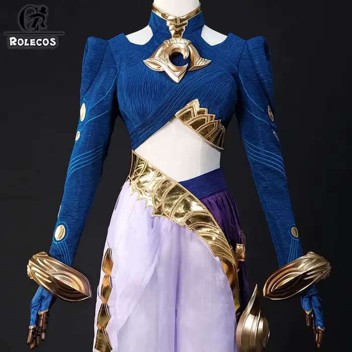 ROLECOS jeu LOL la foi incassée Yunara Cosplay Costume femmes Halloween fête jeu de rôle Costume LOL Yunara Cosplay tenues
