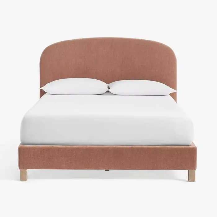 Chambre à coucher minimaliste lits de luxe fantaisie Queen Size cadre lit tables de nuit rembourré Letto Matrimoniale meubles accessoires