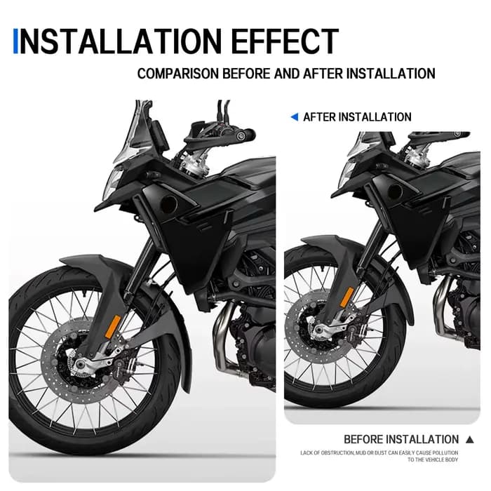 Accessoire moto F900GS, extension de garde-boue avant ABS pour BMW F900GS F 900 GS Adventure 2024-2026