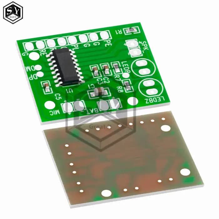 Module d'enregistrement Audio soudable 3v-4.5v, lecture en boucle 40s avec indicateur LED pour bricolage