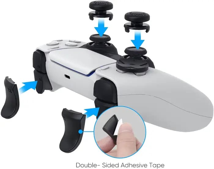 Kit d'accessoires PS5, compatible avec la manette DualSense