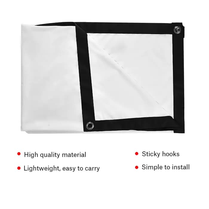 Écran de Projection blanc pliable et Portable universel