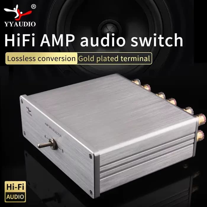 YYAUDIO Commutateur audio 2 entrées 1 sortie