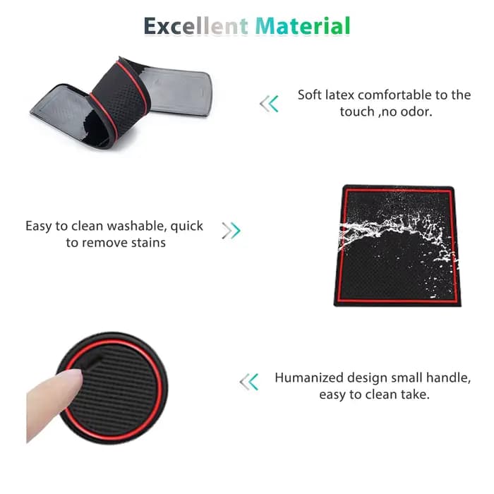 RUIYA pour Jeep Avenger 2023 2024 2025 Tapis de porte de voiture anti-dérapant Tapis de porte de voiture anti-dérapant Tapis de porte de voiture anti-dérapant Tapis de porte de voiture anti-dérapant T