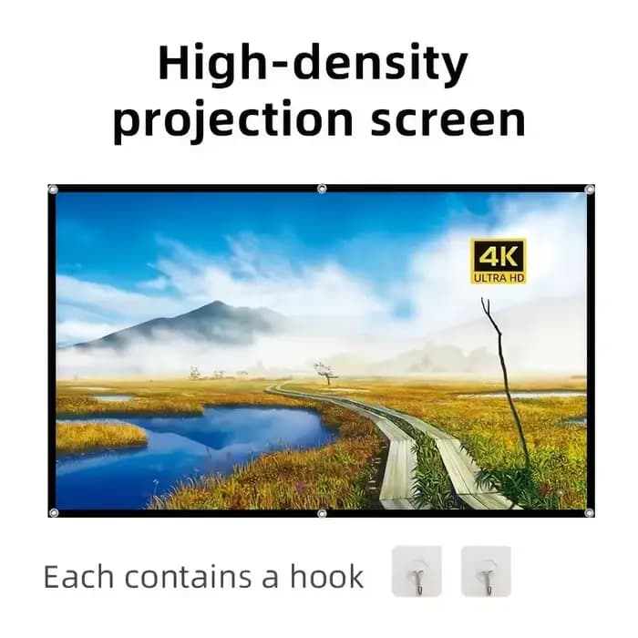 Écran de projection HD 16:9 60/72/84/100/120/150 pouces