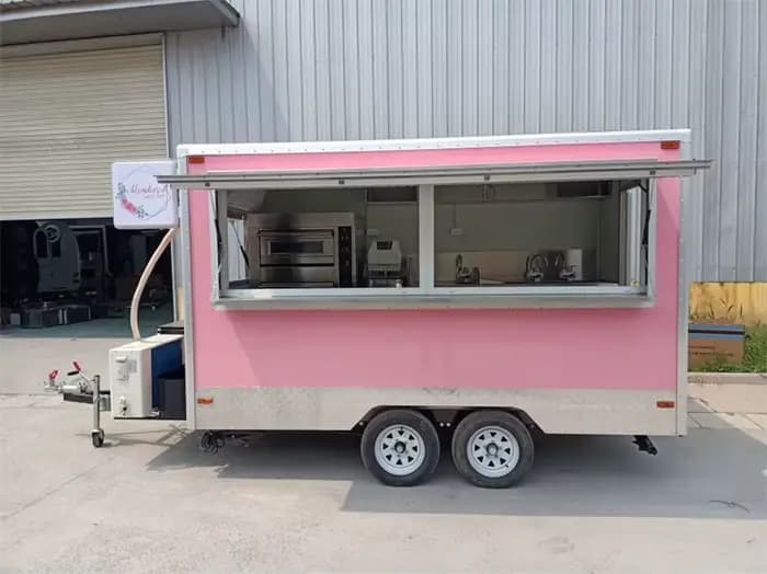 Remorque de restauration mobile personnalisée aux normes américaines avec grill et friteuse, prix abordable, à vendre