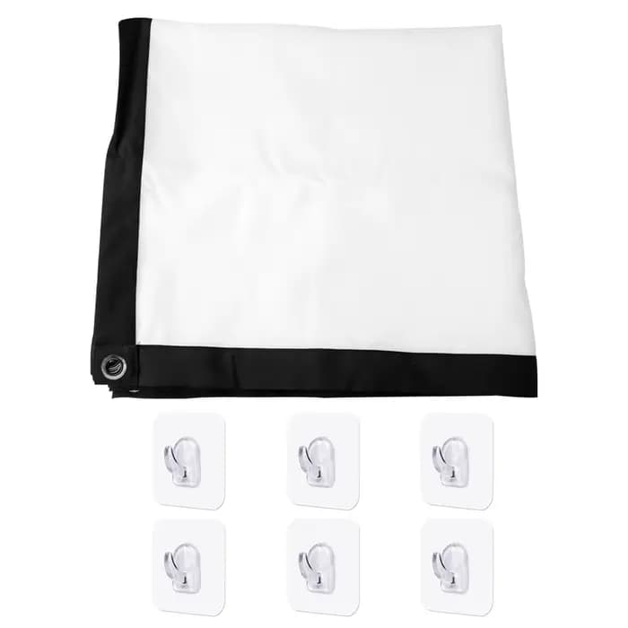 60 72 84 100 120 150 pouces écran de Projection pliable Simple rideau de 100