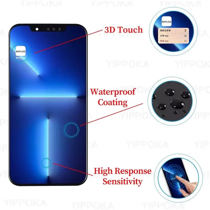 Écran LCD OLED pour iPhone 11 écran LCD avec numériseur d'écran tactile 3D pour iPhone 13 Pro Max pièce de rechange d'affichage Incell