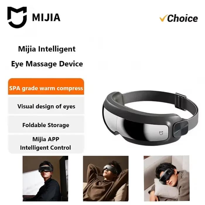 NOUVEAU Masseur oculaire intelligent MIJIA – Lunettes de massage visuel pliables pour la santé des yeux, personnalisables, compatibles avec l'application Mi Home - Version chinoise
