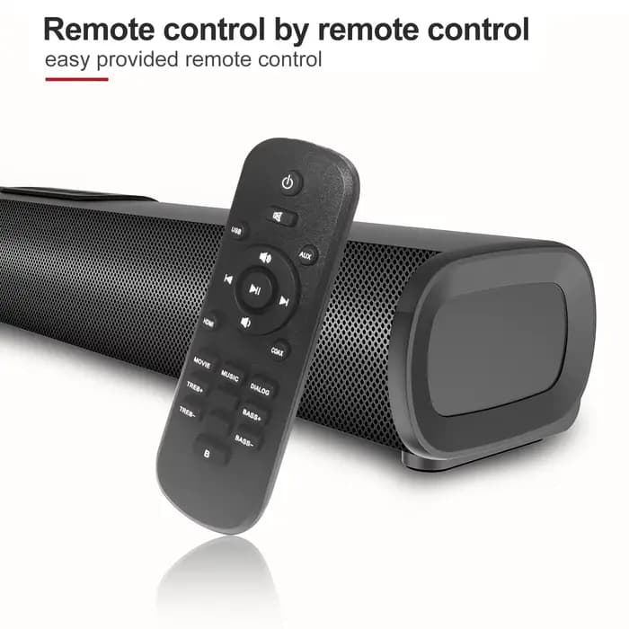 Barre de son TV murale S20 avec télécommande USB HDMI/ARC/entrée optique Home cinéma son Surround haut-parleurs Bluetooth pour jeux PC