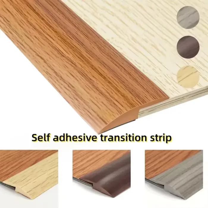 Bande de Transition pour tapis à carrelage, 1m x 3cm, résistant à l'usure, couverture de seuil découpable, bande de garniture de bordure en PVC auto-adhésive, 1 pièce