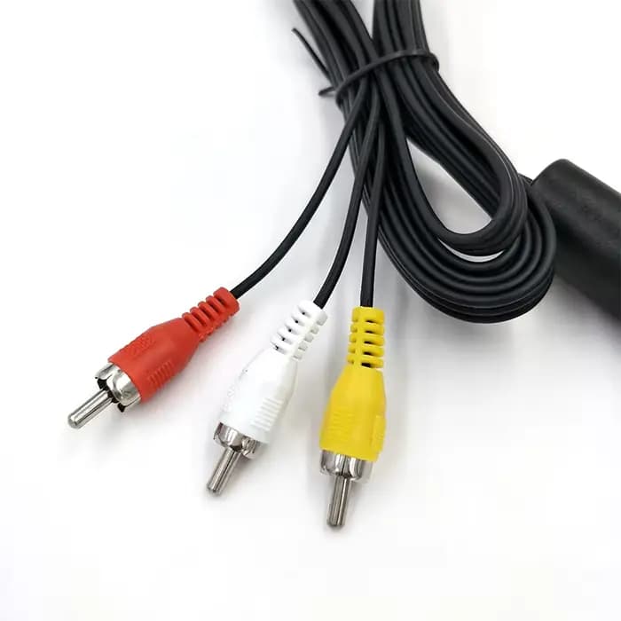 Câble Audio vidéo AV jeu Composite 3 fil de cuivre RCA PS2RGB PS2AV Multi pour Sony Playstation1 2 3 PS1 PS2 PS3 Console 