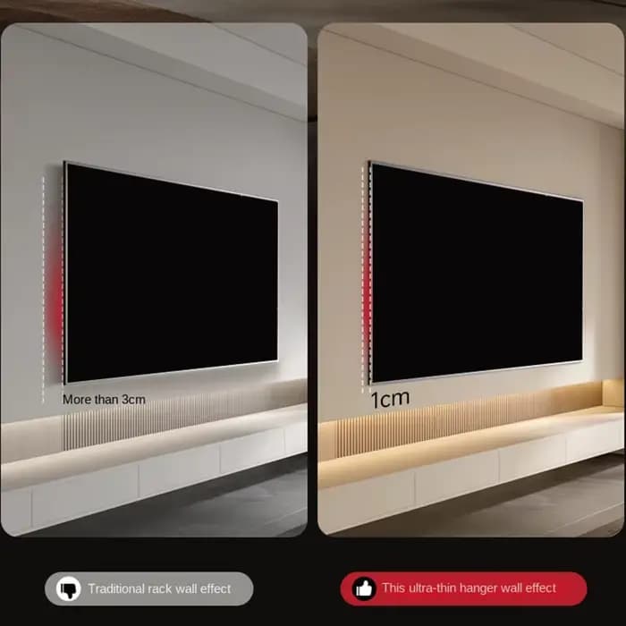 Support mural TV ultra fin