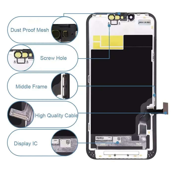 AAA + OLED pour iPhone X XR XS Max LCD Incell pour iPhone 11 12 13 14 Pro Max 13 Mini 14 Plus LCD écran numériseur assemblée