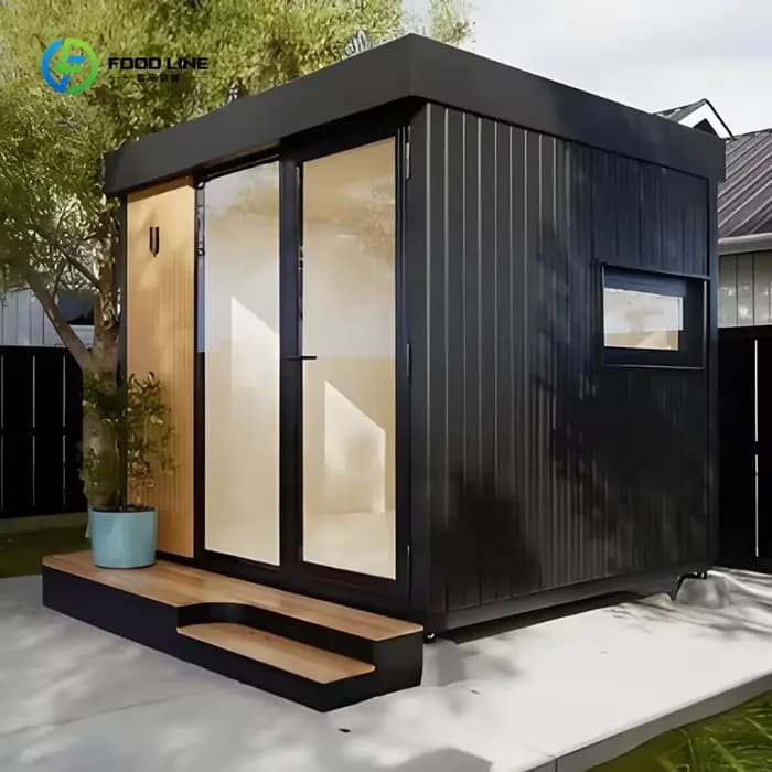 Sauna extérieur de luxe en bois pour 3-4 personnes, fonction vapeur sèche traditionnelle, personnalisable en usine OEM pour villa sur mesure