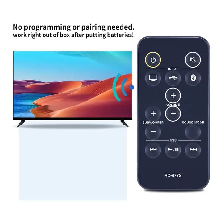 RC877S remplacer la télécommande adaptée à la barre de son Onkyo LB401 LS-B50 LS-T10