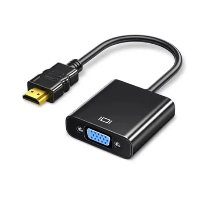 Câble adaptateur HDMI vers VGA 1080P, convertisseur analogique numérique pour PC portable, boîtier T