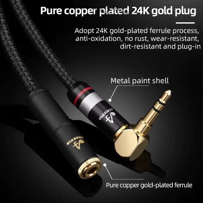 ATAUDIO – câble d'extension Audio HIFI Jack 3.5mm