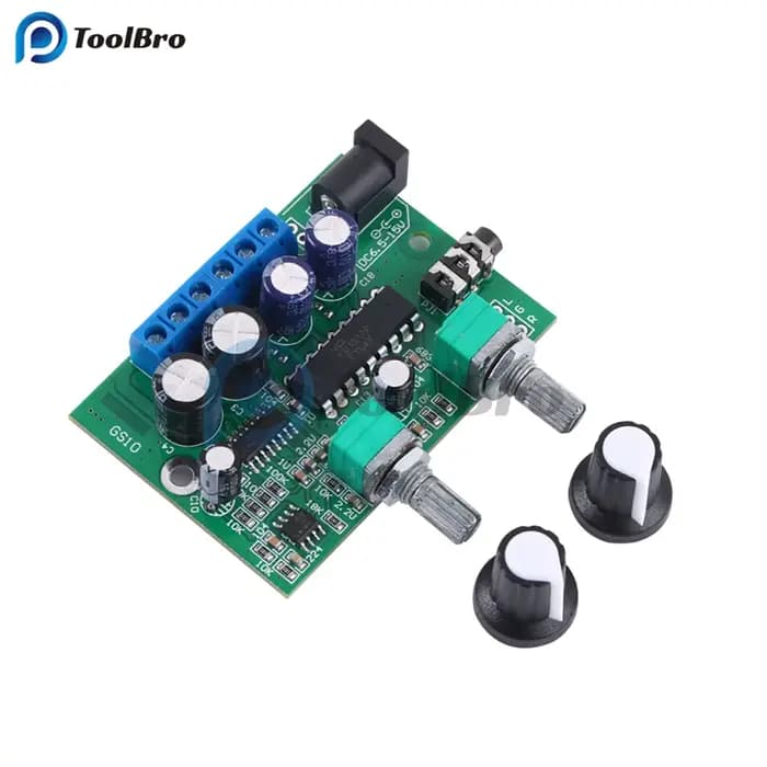 Carte amplificateur de puissance HiFi 2.1 canaux classe D 25W + 6W + 6W DC 6.5-15V