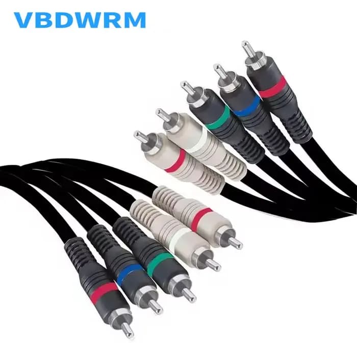 Câble vidéo et audio composant 5 RCA RVB Ypbpr