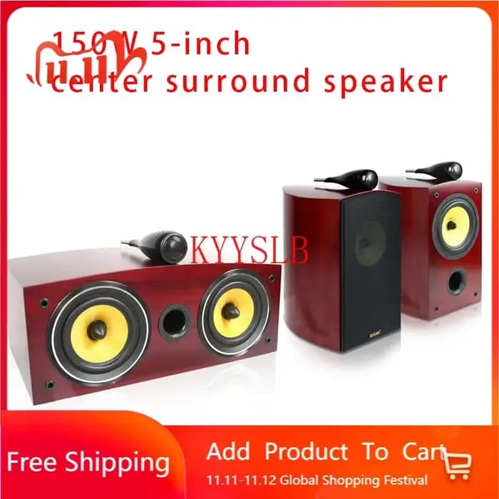 150W 5.5 pouces haut-parleurs Surround centraux Hi-Fi Home cinéma ensemble