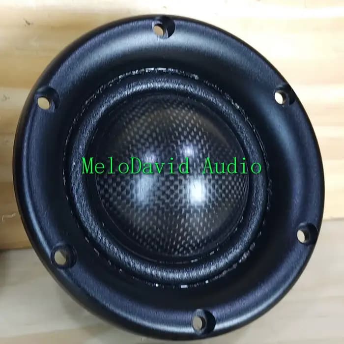 2 pièces de haut-parleur moyen pur à dôme en fibre de carbone MeloDavid Audio MR350S