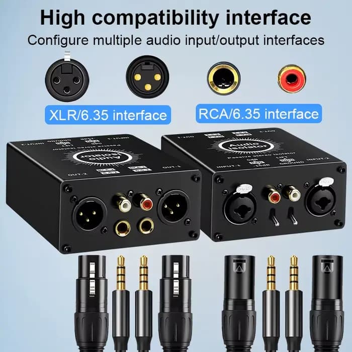 Isolateur Audio XLR à 2 canaux