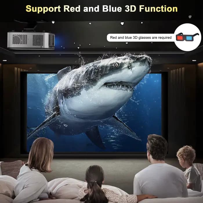 Projecteur 4K Ultra HD 2026 HORLAT 45000 Lumens avec mise au point TOF