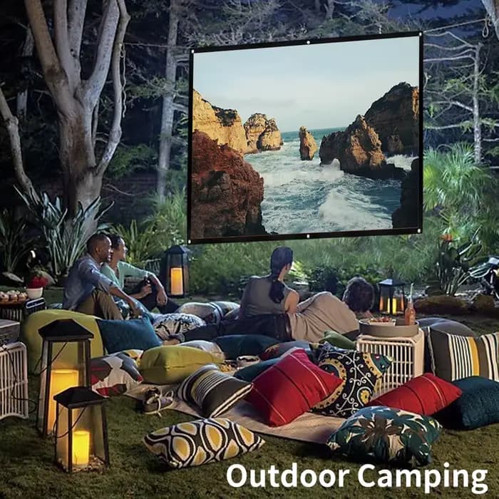 Rideau de projecteur Portable pour la maison et l'extérieur