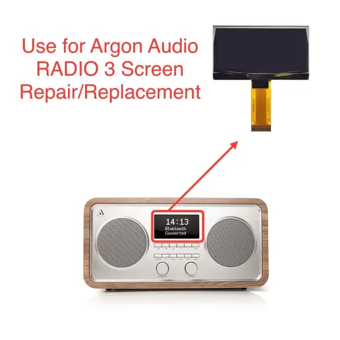 Nouvel écran Oled Lcd pour Argon Audio RADIO 2 RADIO 3 remplacement/réparation