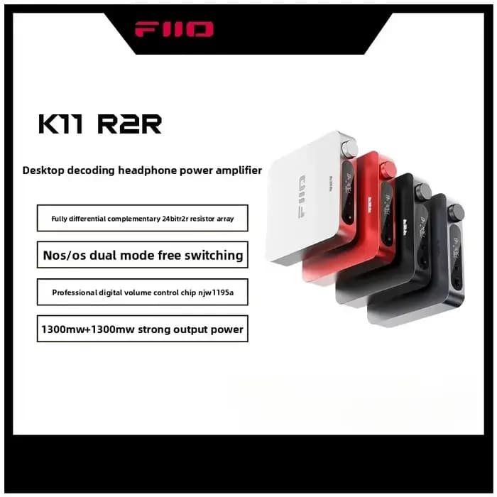 Amplificateur de casque DAC R2R de bureau FiiO K11