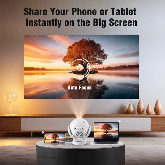 Projecteur Magcubic HY320F 500 Ansi Android 14 8K Wifi6 BT5.4 avec commande vocale