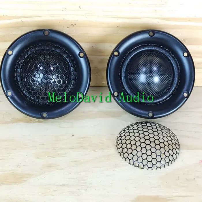 2 pièces de haut-parleur moyen pur à dôme en fibre de carbone MeloDavid Audio MR350S