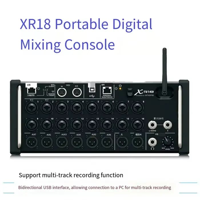 Mélangeur Audio numérique contrôlé par tablette XR18