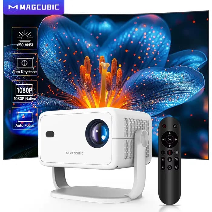 Magcubic – projecteur natif 1080P 650ANSI 8K Android14 L018