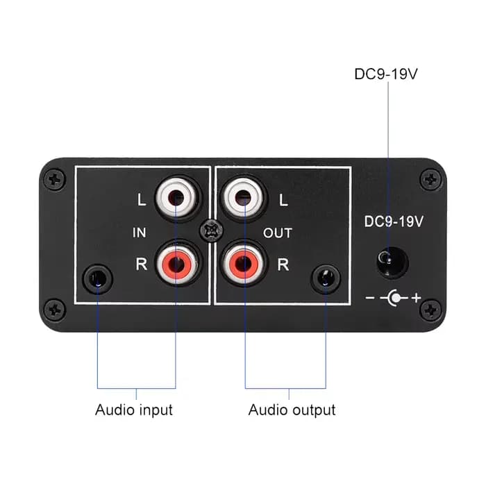 Préamplificateur de signal audio AU-10X NE5532, carte préampli pour casque, gain 20 dB, RCA 3,5 mm, contrôle du volume, contrôle du tonalité, DC 12V