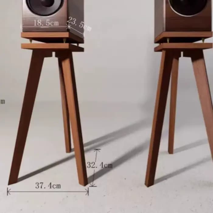 Support d'enceinte en bois massif