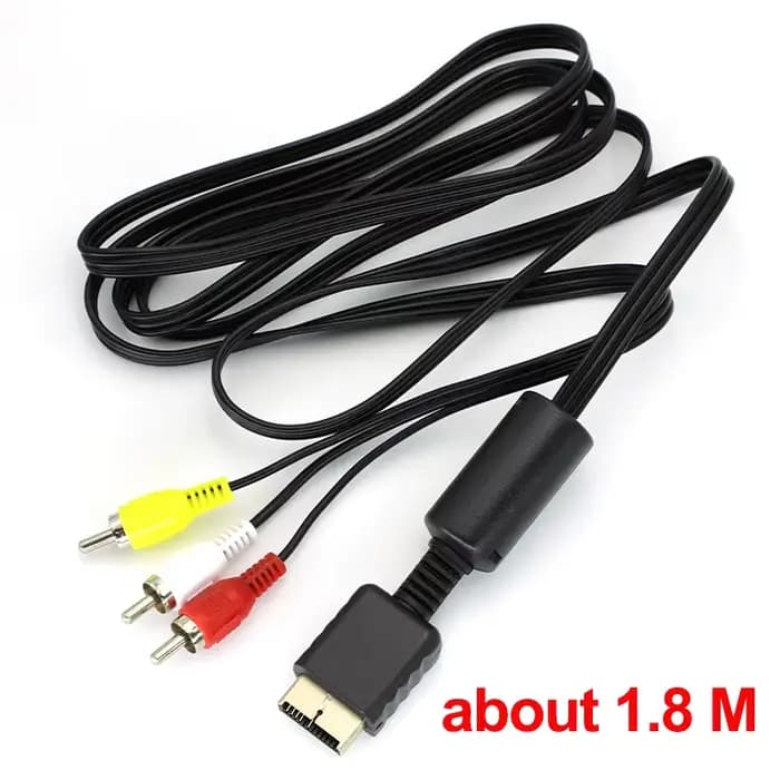 Câble audio-vidéo AV composite 3 RCA en cuivre PS2RGB PS2AV multi pour console Sony Playstation 1 2 3 PS1 PS2 PS3