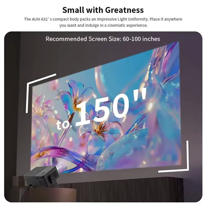 AUN A32 Pro Android 13 projecteur Portable cinéma Home