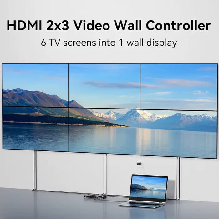 Contrôleur mural vidéo 4K 2x3