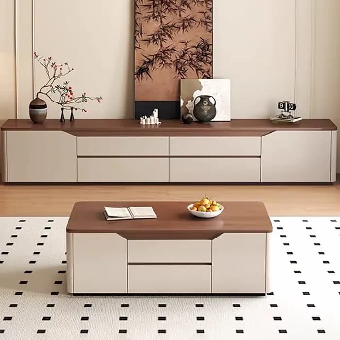 Meuble Tv français moderne avec tiroirs