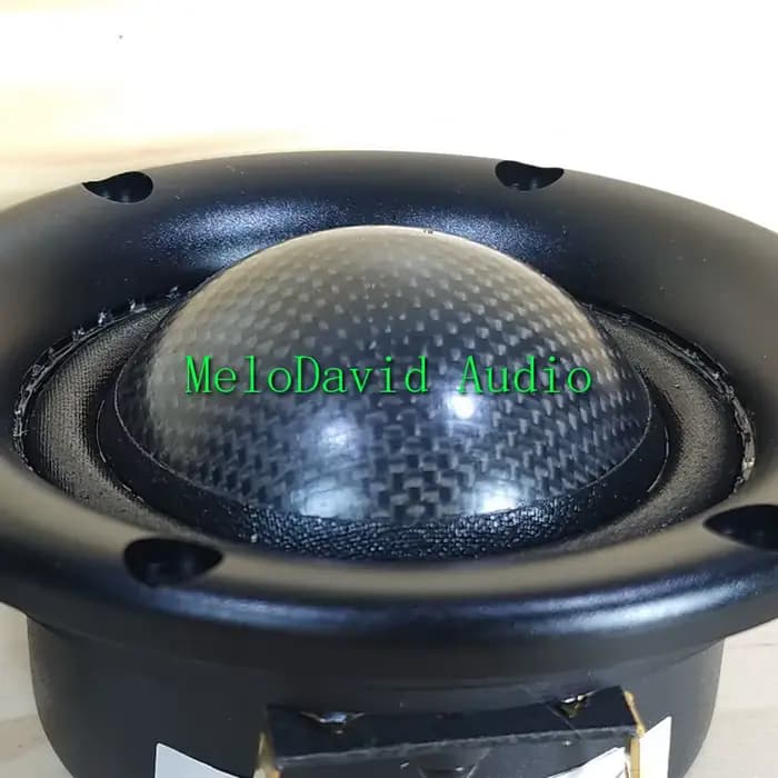 2 pièces de haut-parleur moyen pur à dôme en fibre de carbone MeloDavid Audio MR350S