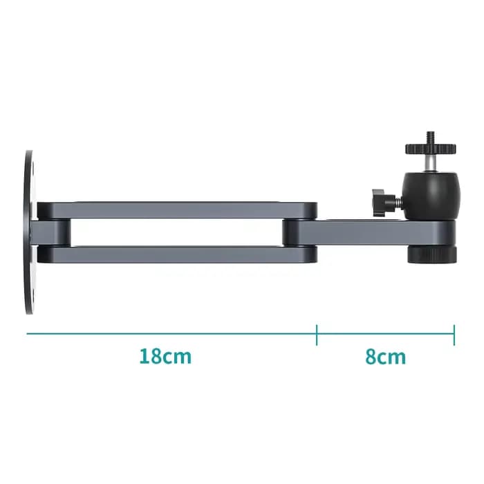 Support de montage mural pour projecteur multi-angle réglable pliable Rotation à 360 degrés Support