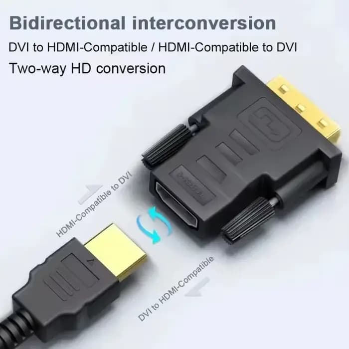 Adaptateur de Conversion DVI 24 + 1 vers HDMI