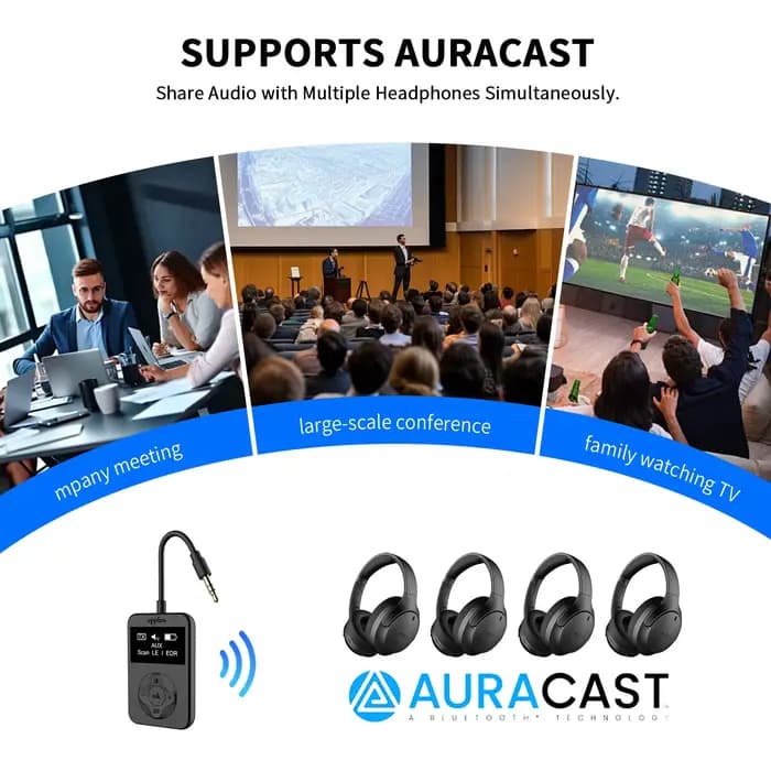 LE Audio Bluetooth 5.4 adaptateur émetteur