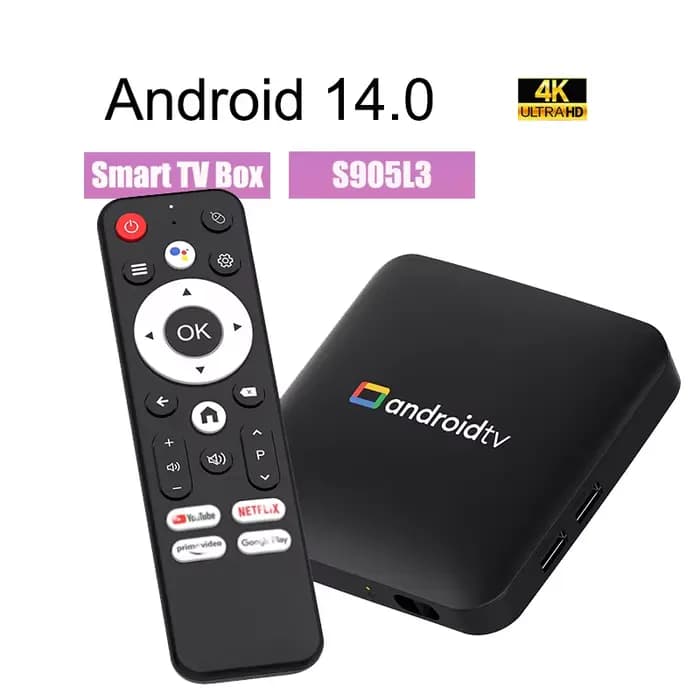 Smart TV Box H96 MAX S905L3 Android 14.0 4K BT Google Voice lecteur multimédia à distance maison
