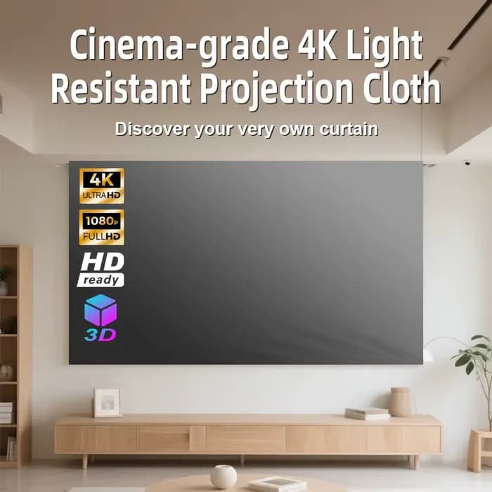 Écran de projecteur Portable Velec Simple Anti-lumière 80/120 pouces écrans de Projection pour la maison en plein air