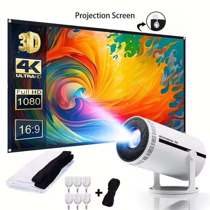 Écran de projection portable pliable 4K HD de 100