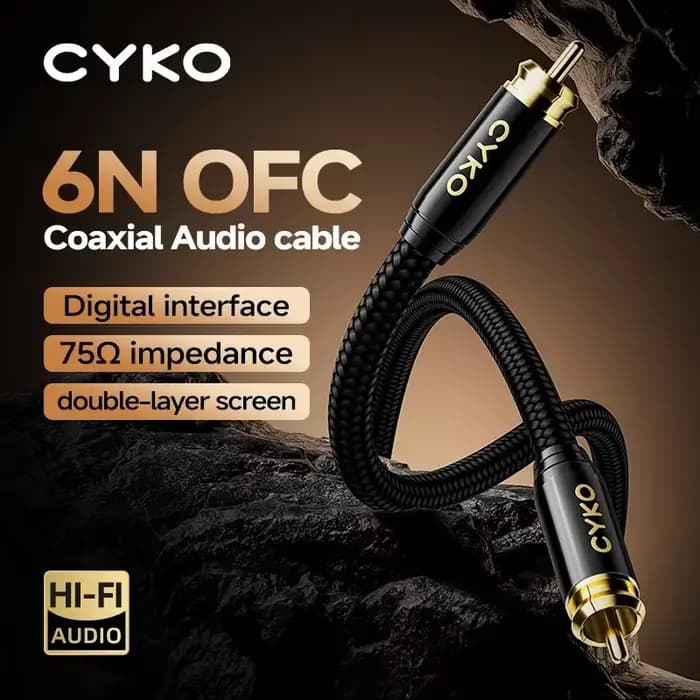 Câble Coaxial Audio numérique 75Ω haut de gamme Rca vers Rca mâle SPDIF câble stéréo haut-parleur Hi